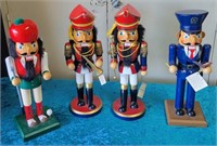 F - LOT OF 4 COLLECTIBLE NUTCRACKERS (GF66)
