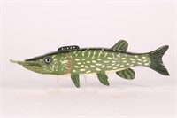 13" Northern Pike Fish Spearing Decoy by Mike