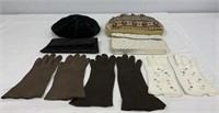 Evening Bags, Gloves, Hats