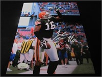 JOSH CRIBBS SIGNED 8X10 PHOTO BROWNS JSA