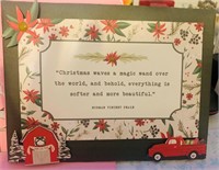 Homemade Canvas Christmas Greeting card