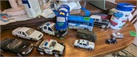 Diecast Cars, Schoolbus, Historic Patrol Car Etc