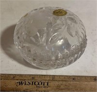RING/JEWELRY CONTAINER-LEAD CRYSTAL
