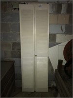 (2) Sets of Wood Louvered Doors