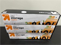 NEW - Lot of 3 - Up & Up Gallon Size Storage Bags
