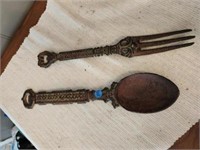Cast Iron Spoon and Fork