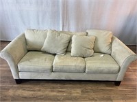 Tan Microfiber Sofa Hide a Bed - Tears/Stains