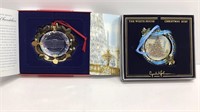 (2) White House ornaments years 2002 and 2021