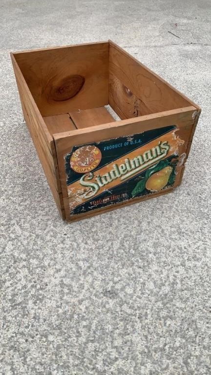 Stadelman’s fruit crate