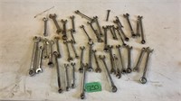 Assorted sae wrenches
