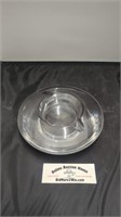 Vintage Heavy Glass Ashtray