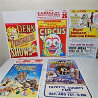 Circus Posters 1990's 14"x22"