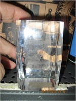 Etched Elephant Paperweight