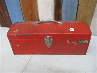 Red Metal Toolbox & Contents