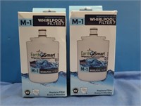 2 Earth Smart Refrigerator Water Filters M-1