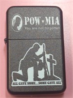 Zippo style lighter POW MIA