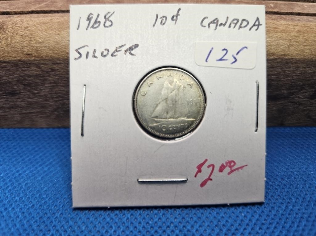 1-1968 SILVER TEN CENT COIN