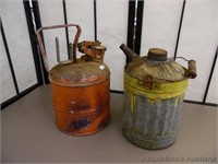 2 Small Gas Cans (Justrite Safety Can)