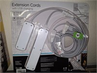 USB CHARGING EXTENSION CORDS SET NEW