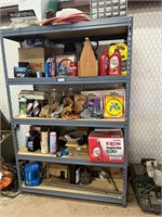 Metal Shelf with Contents