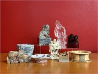 Small Asian Influence Cabinet Lot