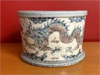 Chinese Dragon Hand Painted Pottery