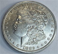 1882 o Choice AU Grade Morgan Silver Dollar