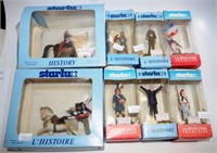 Eight various boxed Starlux plastic figures