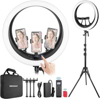 NEEWER Ring Light RP19H 19 inch with Stand and 3 g