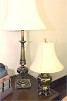 2 BRASS LAMPS