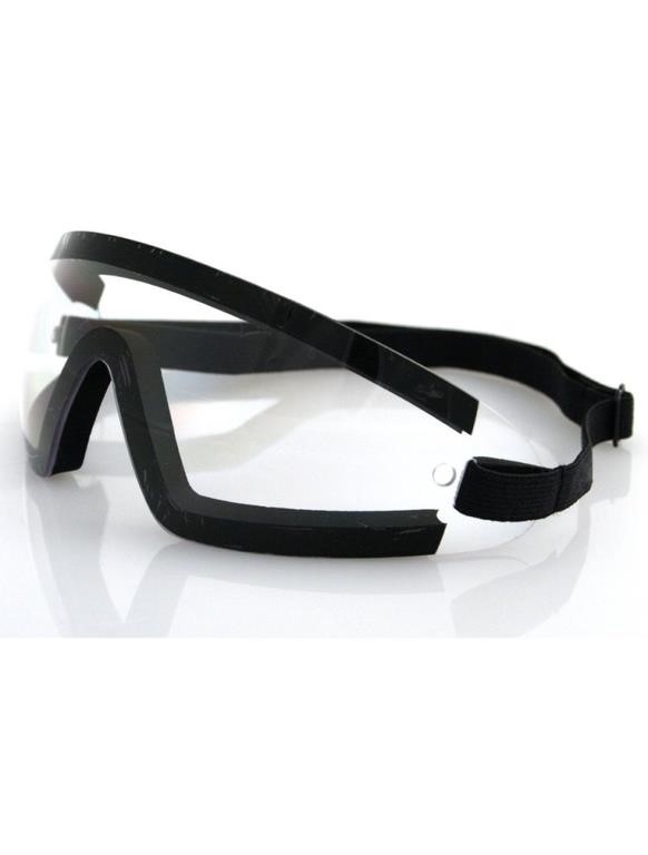 Bobster Frameless Design Clear Lens Wrap Around