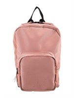 Rains Pink Tonal Hardware Zip Closure Backpack
