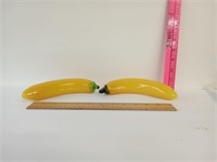 Set of 2 Glass Bananas