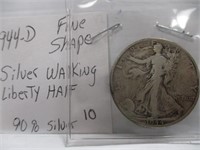 1944-D Silver Walking Liberty Half Dollar