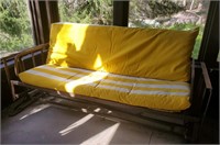 Metal Glider with Cushion