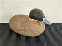 Folk Art Stone & Wood Duck