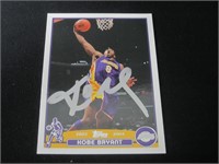 Kobe Bryant signed basketball card COA