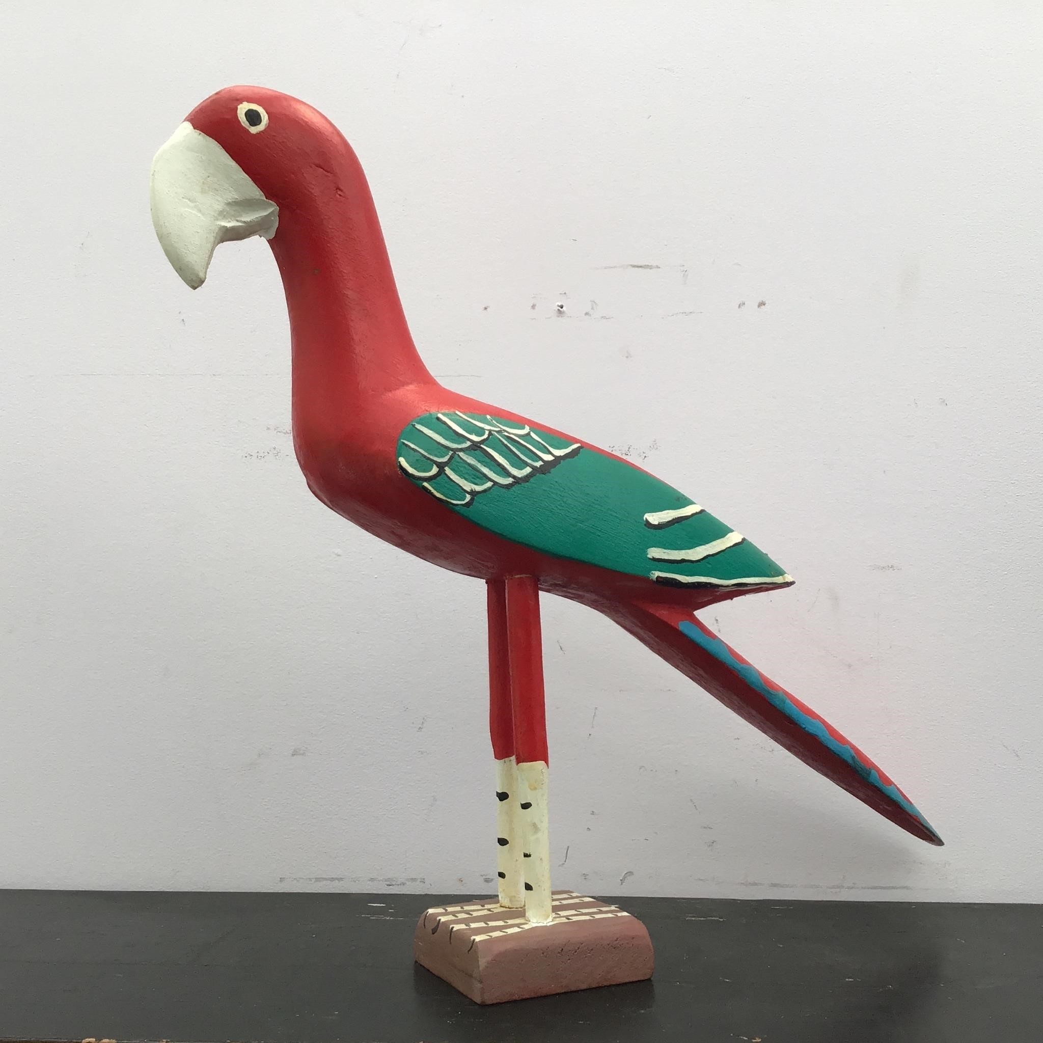 FOLK ART PARROT