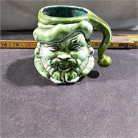 Green santa mug