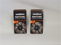 2Pk Rayovac Hearing Aid Batteries, Size 13, #2