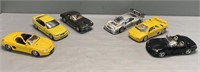 6 Die-Cast Metal Replica Model Car Lot