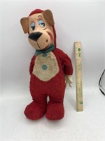 Vintage Huckleberry Hound Rubber Face Plush Doll