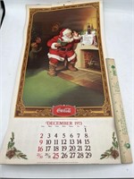 Vintage advertising 1973 74 Coca-Cola calendar