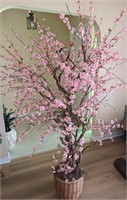 Silk Cherry Blossom Tree w/ Birds