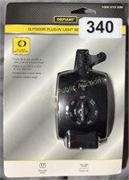 Defiant Outdoor Plug-In Light Sensing Timer