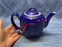 Vtg Hall cobalt blue teapot