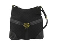 Gucci Black Canvas Shoulder Bag