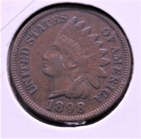 1898 INDIAN HEAD CENT XF