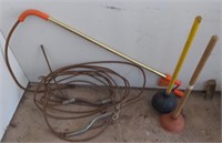 (G) Lot of Plumbing Supplies including Plungers