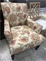 Patterned Upholstered Accent Chair